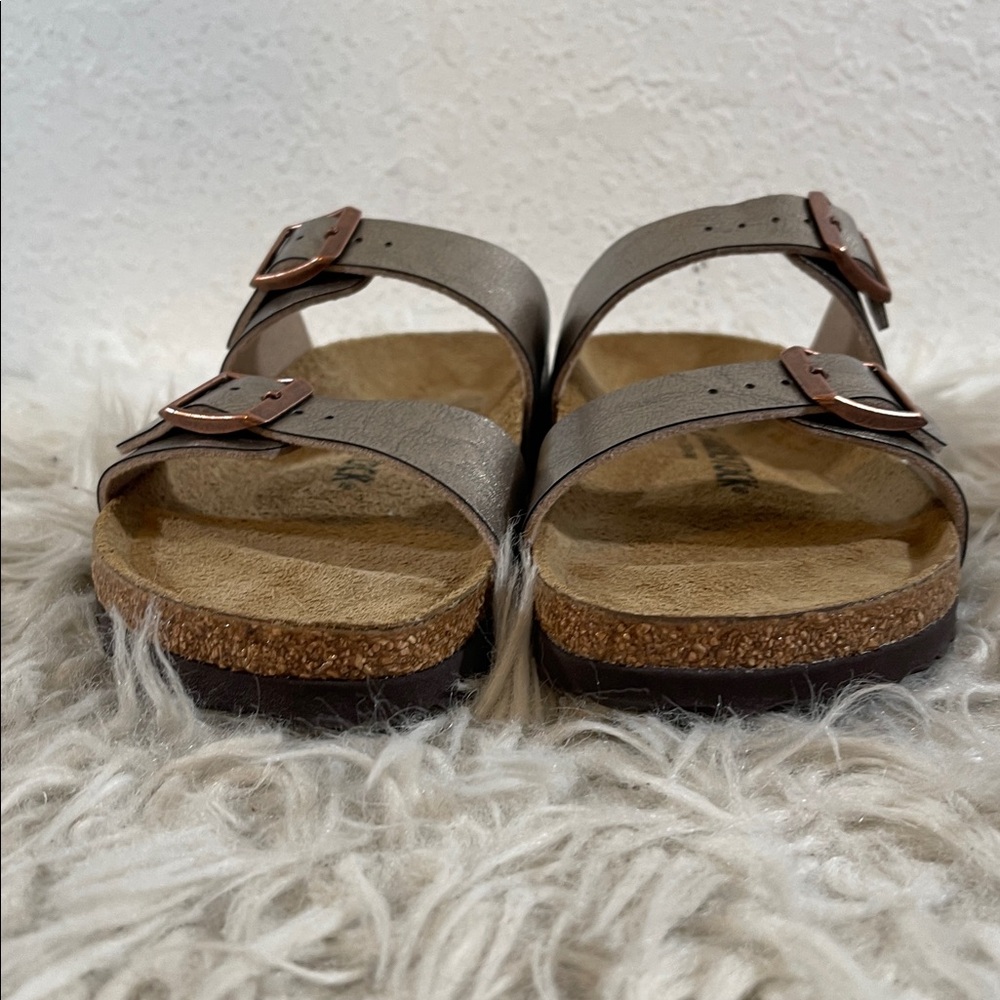 BIRKENSTOCK Sydney BS Graceful Taupe Sandal Slip In Leather Size 6 Unisex NEW - Picture 4 of 15